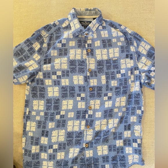 NAT NAST SIZE M SILK CASUAL BUTTON DOWN CHECK SHIRT - Picture 2 of 8